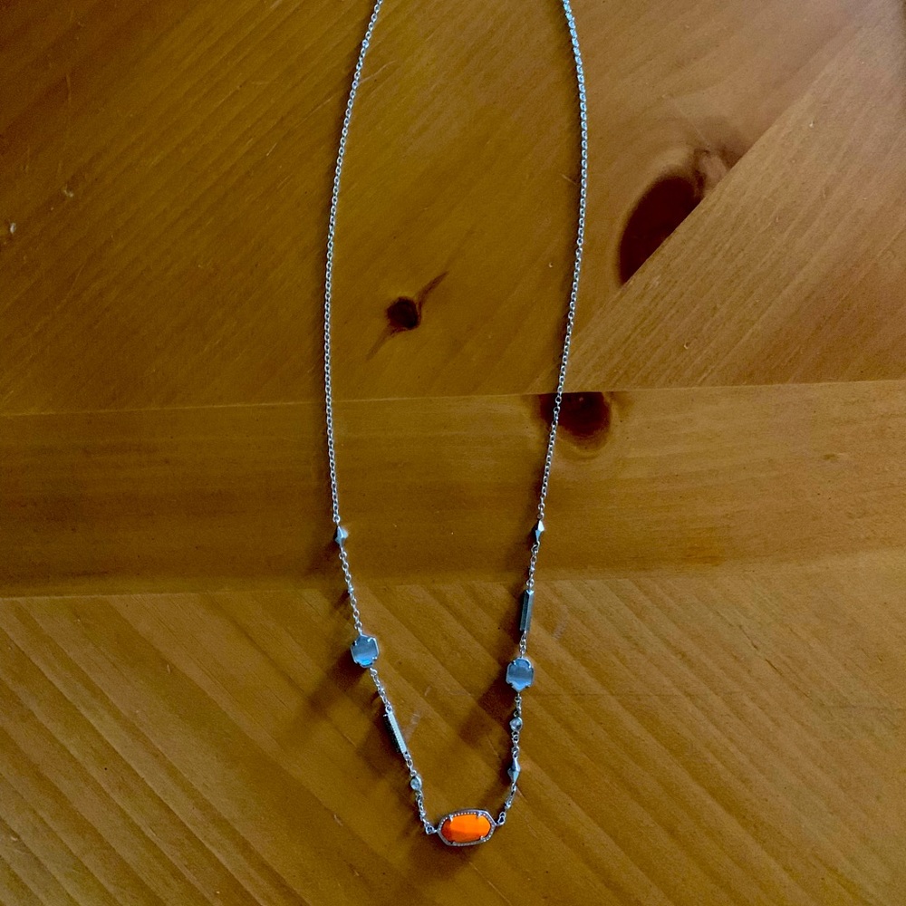 Kendra Scott - adjustable silver chain necklace